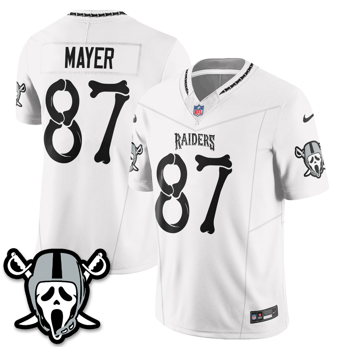 Las Vegas Raiders x Ghost Face Edition Vapor Jersey - Stitched