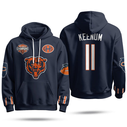Chicago Bears 2026 Rivalries Fleece Hoodie - Printed