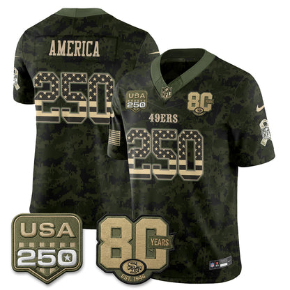 SF 2026 Salute to Service Edition Vapor Jersey - Stitched