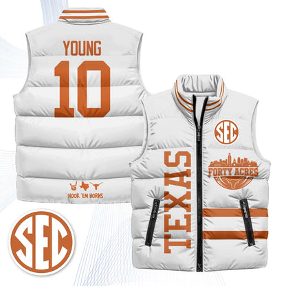 TEX "Forty Acres" Puffer Vest - Printed