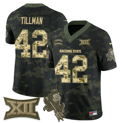 Arizona State Sun Devils 2026 Salute to Service Vapor Jersey - Stitched