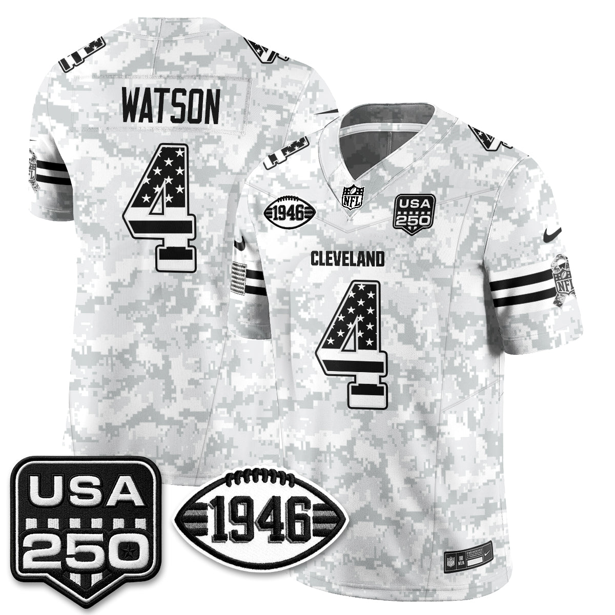 Cleveland Browns 2026 Salute to Service Vapor Jersey - Stitched