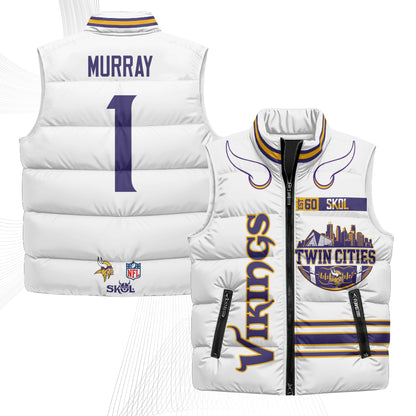 MIN Twin City Puffer Vest - Printed