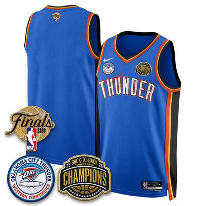 OKC 2026 NBA Western Conference Champions Vapor Jersey - Stitched