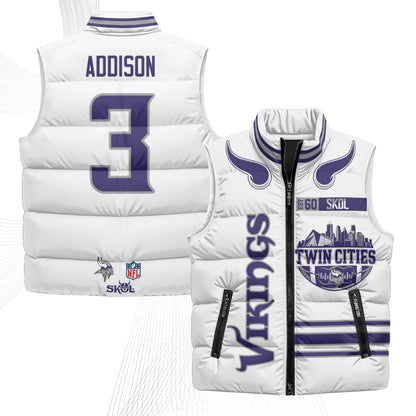 MIN Twin City Puffer Vest - Printed