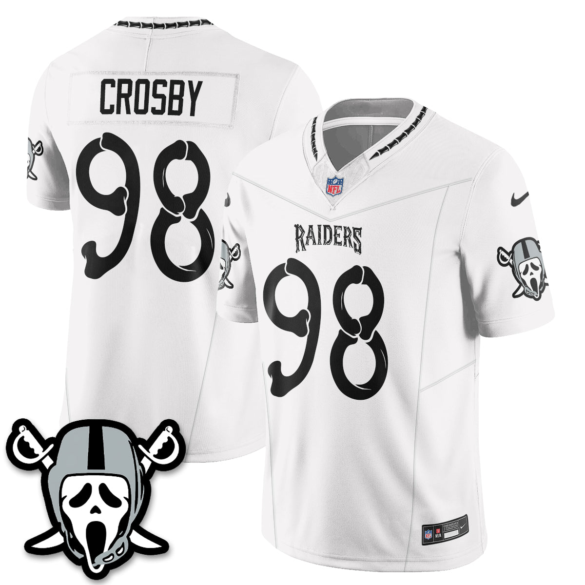 Las Vegas Raiders x Ghost Face Edition Vapor Jersey - Stitched