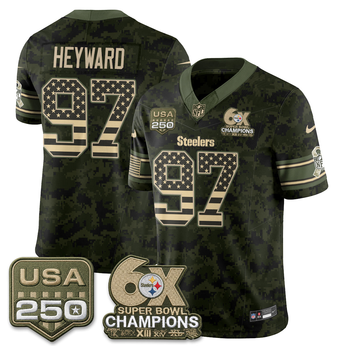 Pittsburgh Steelers 2026 Salute to Service Edition Vapor Jersey - Stitched