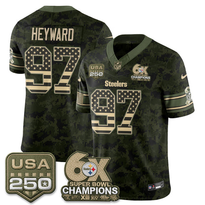 Pittsburgh Steelers 2026 Salute to Service Edition Vapor Jersey - Stitched