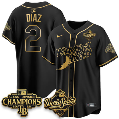 TB 2026 AL Champions Gold Edition Vapor Jersey - Stitched