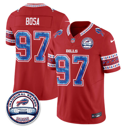Buffalo Bills Xmas Edition Vapor Jersey - Stitched