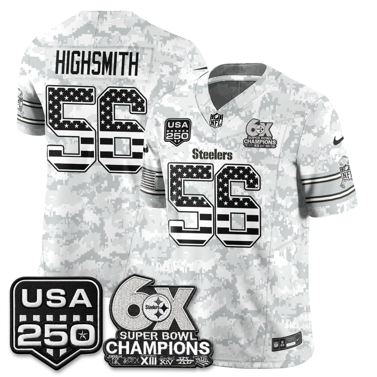Pittsburgh Steelers 2026 Salute to Service Edition Vapor Jersey - Stitched