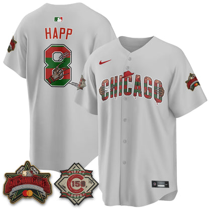 Chicago Cubs A Nightmare on Wrigley Field Edition Vapor Jersey - Stitched