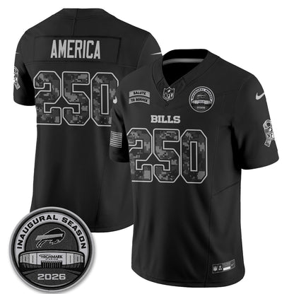 Buffalo Bills 2026 Salute to Service Edition Vapor Jersey V2- Stitched
