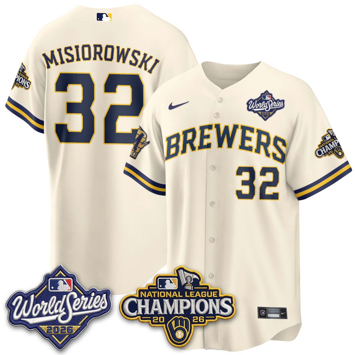 MIL 2026 NL Champions Vapor Jersey - Stitched n1