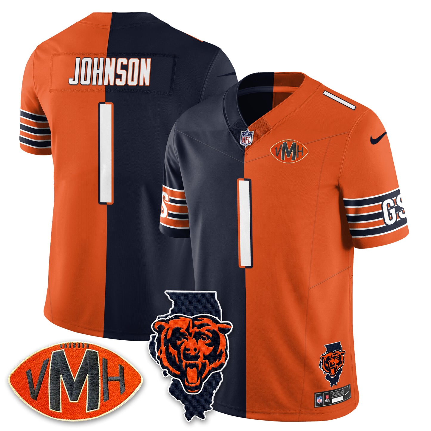 CHI Honor Virginia Halas McCaskey Jersey - Stitched n1