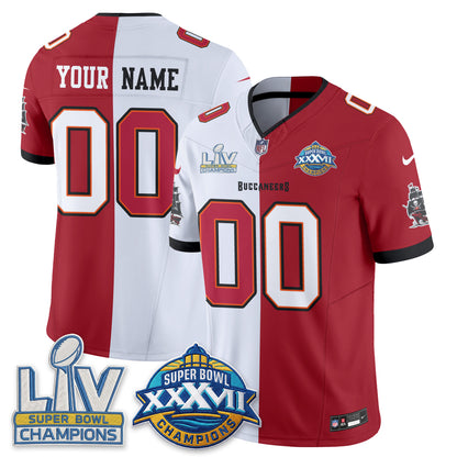 Tampa Bay Buccaneers S.Bowl Split Edition Vapor Custom Jersey - Stitched