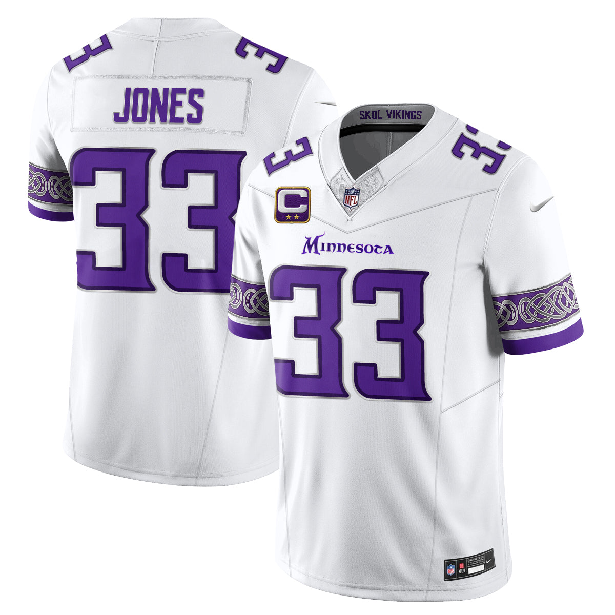 Minnesota Vikings Fangear Edition Vapor Jersey - Stitched