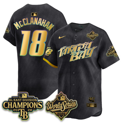TB 2026 AL Champions Gold Edition Vapor Jersey - Stitched