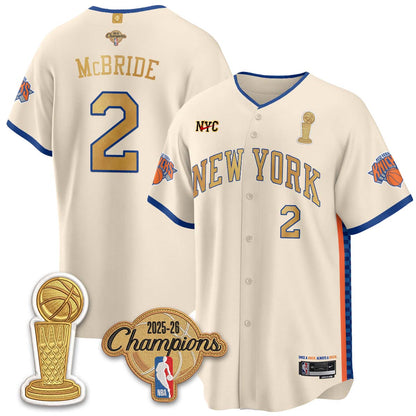 NYK Champions Night Baseball Vapor Jersey - Stitched