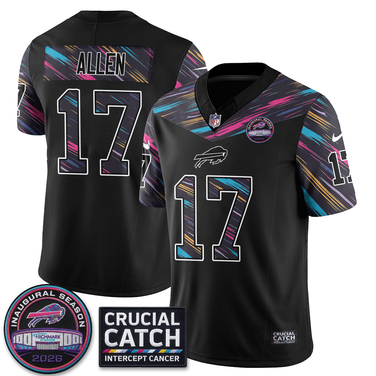 BUF Intercept Cancer 2026 Edition Jersey - Stitched