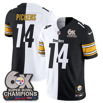 Pittsburgh Steelers 6x SBowl Split Edition Vapor Jersey - Stitched