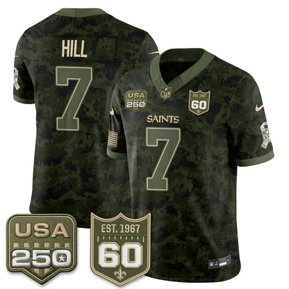 New Orleans Saints 2026 Salute to Service Vapor Jersey - Stitched