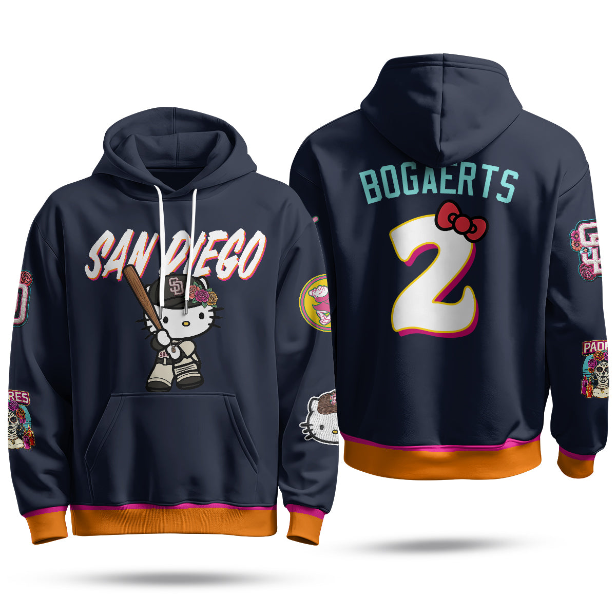 San Diego Padres x Meow KT Hoodie - Stitched