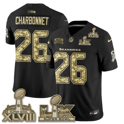 Seattle Seahawks 2026 Salute to Service V2 Vapor Jersey - Stitched