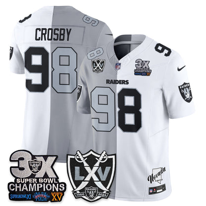 Las Vegas Raiders Split Edition Vapor Jersey V2- Stitched