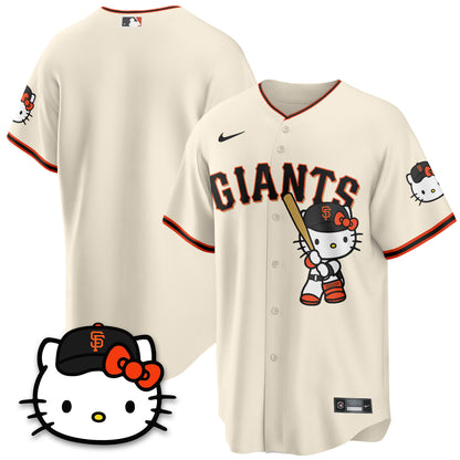 San Francisco Giants x Meow KT Vapor Jersey - Stitched