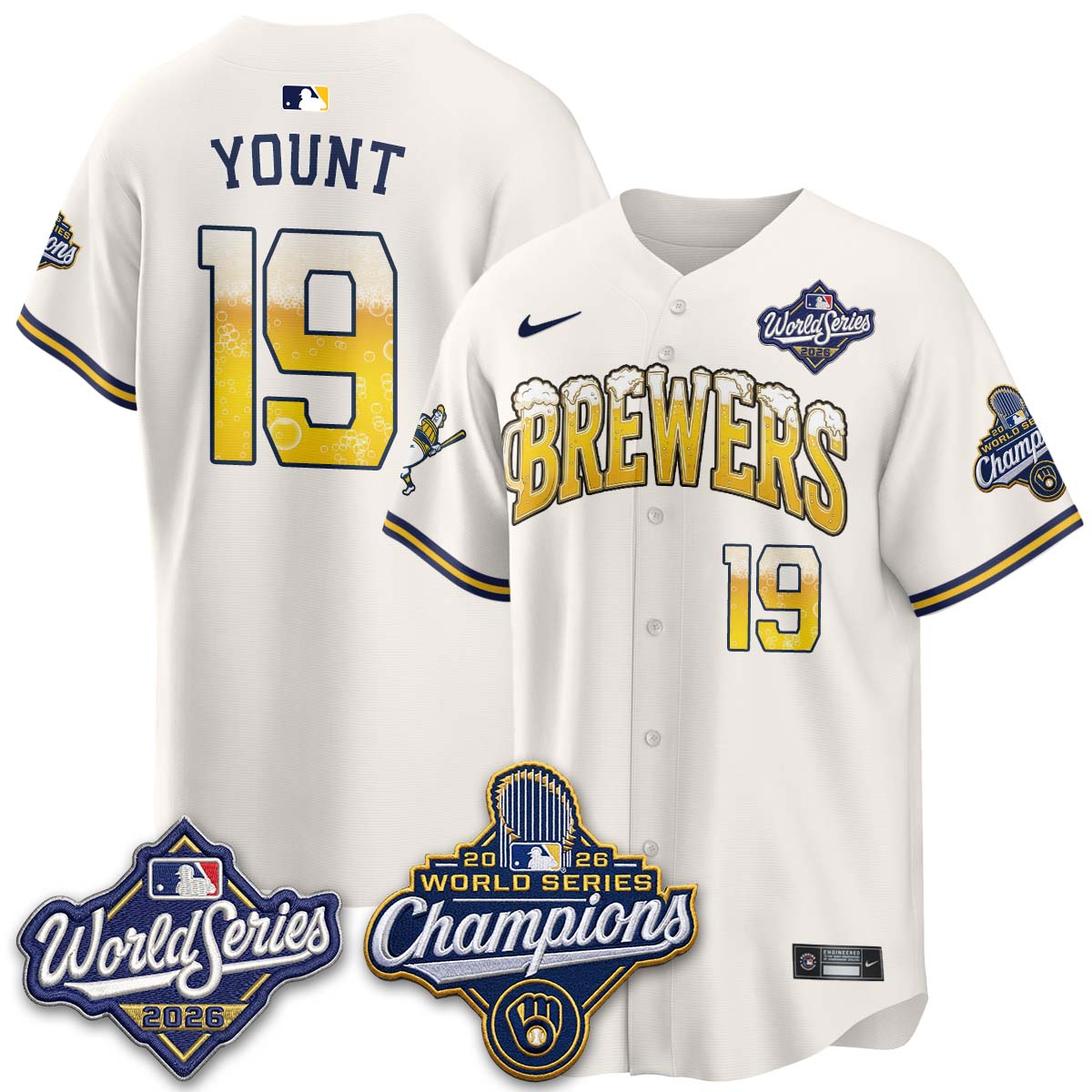 MIL "Pitcher & Pint" 2026 WS Champions Vapor Jersey - Stitched