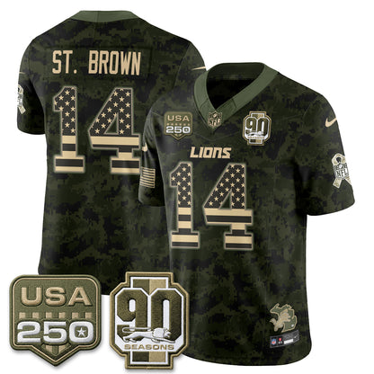 DET 2026 Salute to Service Vapor Jersey - Stitched
