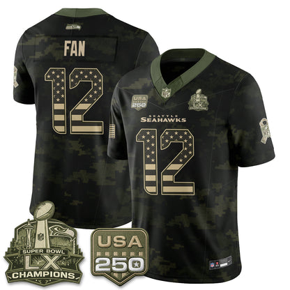 SEA 2026 Salute to Service Edition Vapor Jersey - Stitched n5