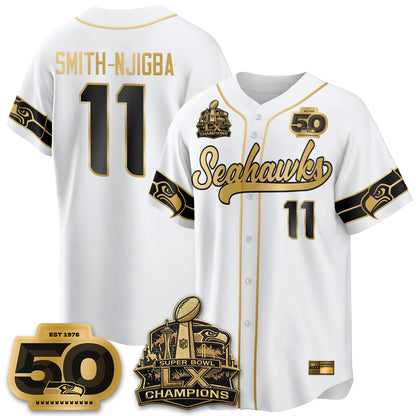 SEA SB LX Champs Vapor Baseball Jersey - Stitch