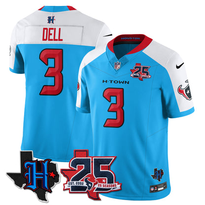 HOU 25th Seasons in 2026 Basic Vapor Limited Jersey - All Stitched