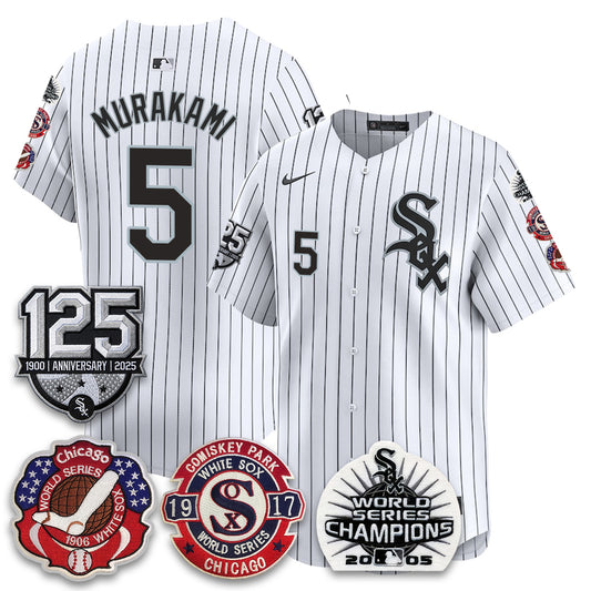 CWS 125th Anniversary - W.S Champions Edition Vapor Jersey - Stitched