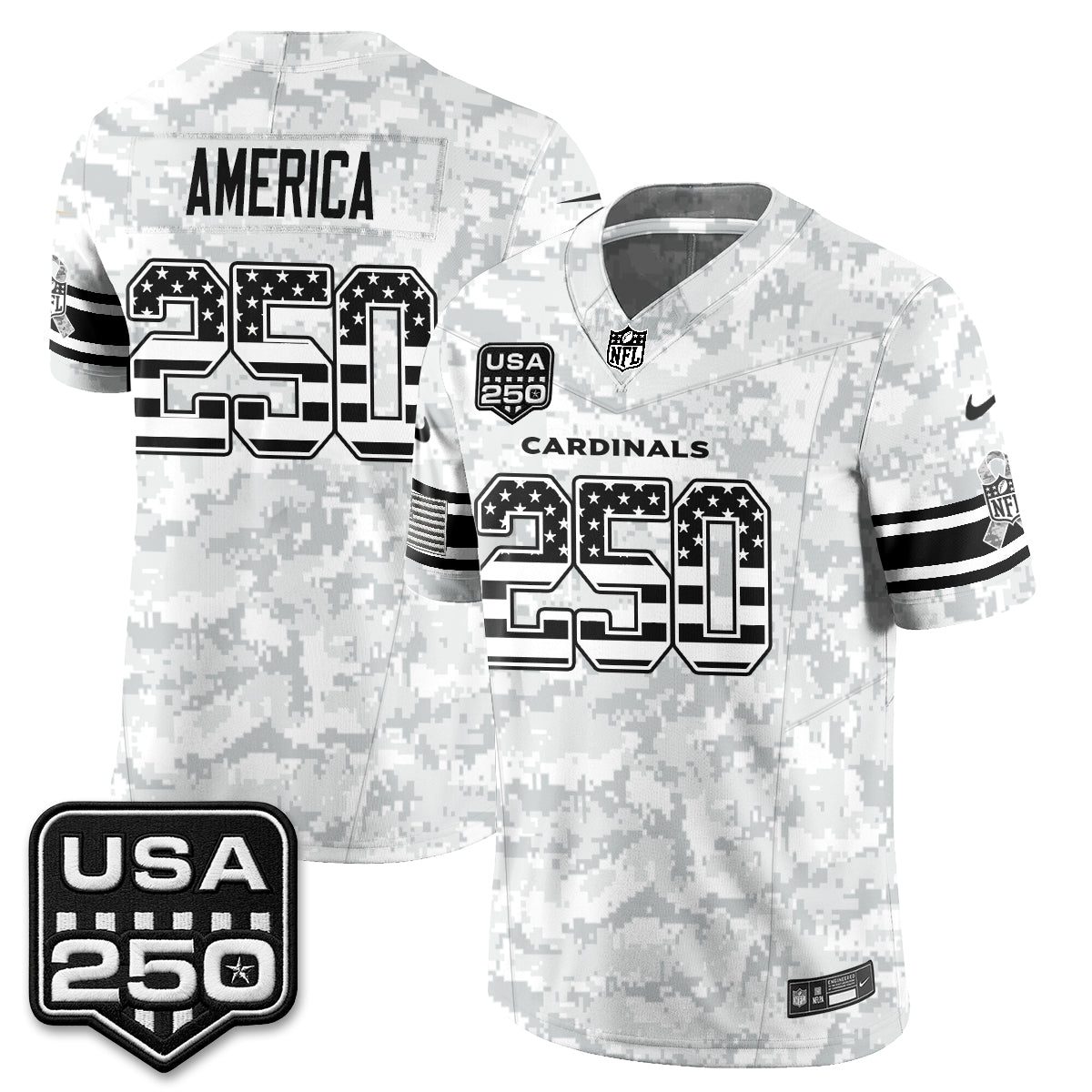 Arizona Cardinals 2026 Salute to Service Vapor Jersey - Stitched