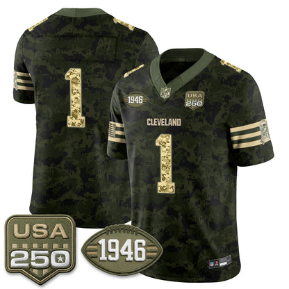 Cleveland Browns 2026 Salute to Service Vapor Jersey - Stitched