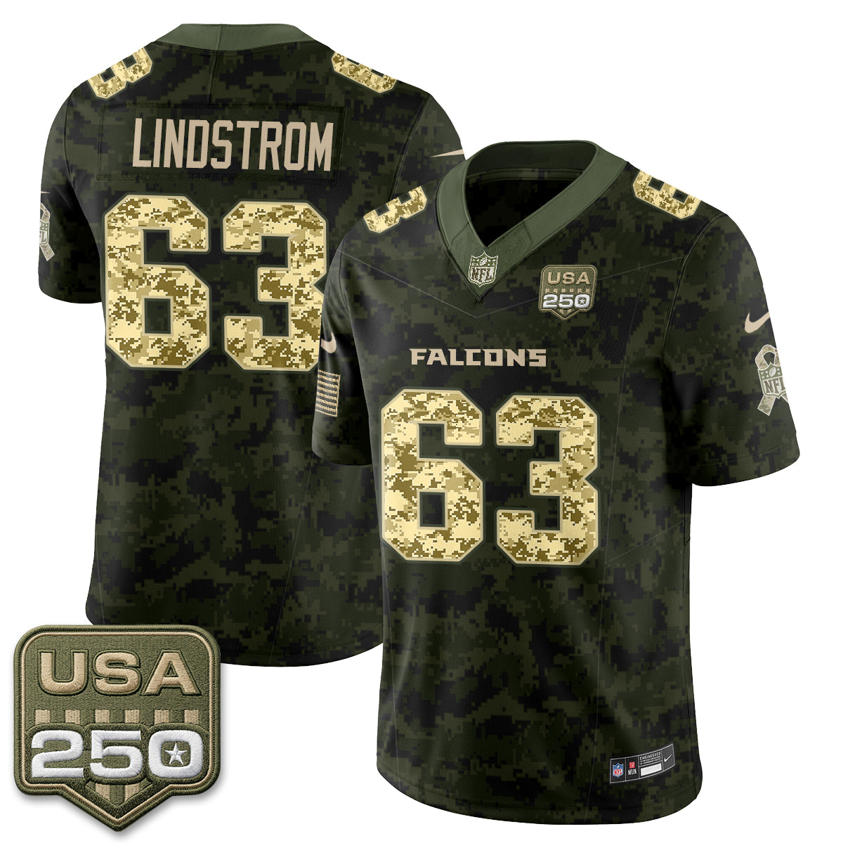 Atlanta Falcons 2026 Salute to Service Vapor Jersey - Stitched