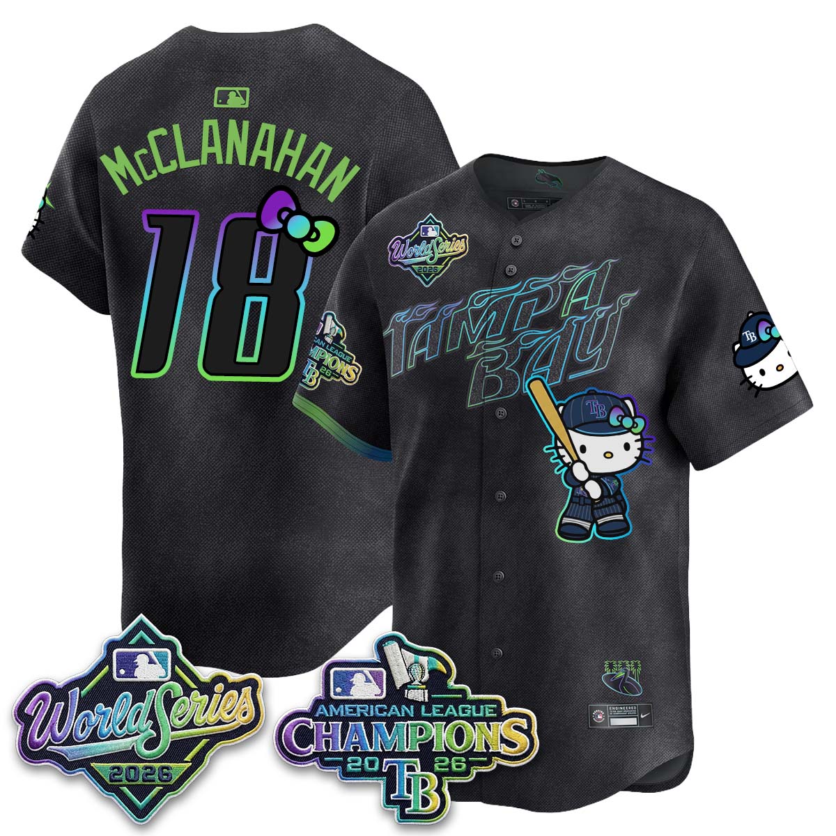 TB 2026 AL Champions x Meow KT Vapor Jersey - Stitched