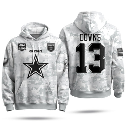 DAL 2026 Salute To Service Edition Pullover Hoodie - Printed