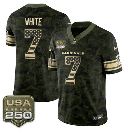 Arizona Cardinals 2026 Salute to Service Vapor Jersey - Stitched