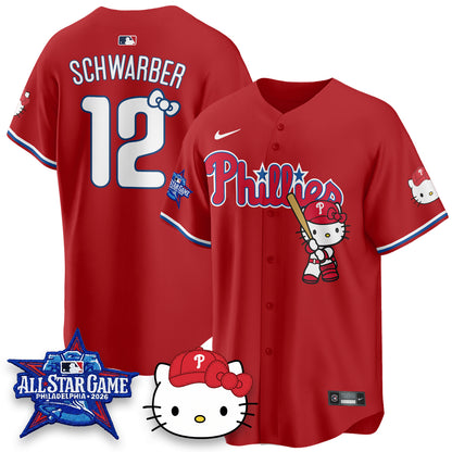Philadelphia Phillies x Meow Kitty Vapor Limited Jersey V2- Stitched
