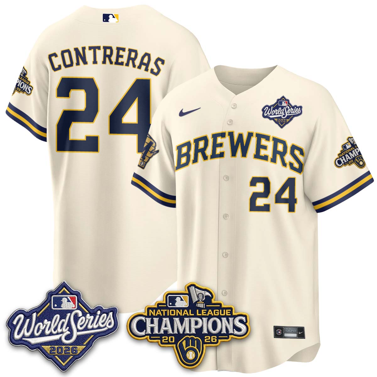 MIL 2026 NL Champions Vapor Jersey - Stitched n1
