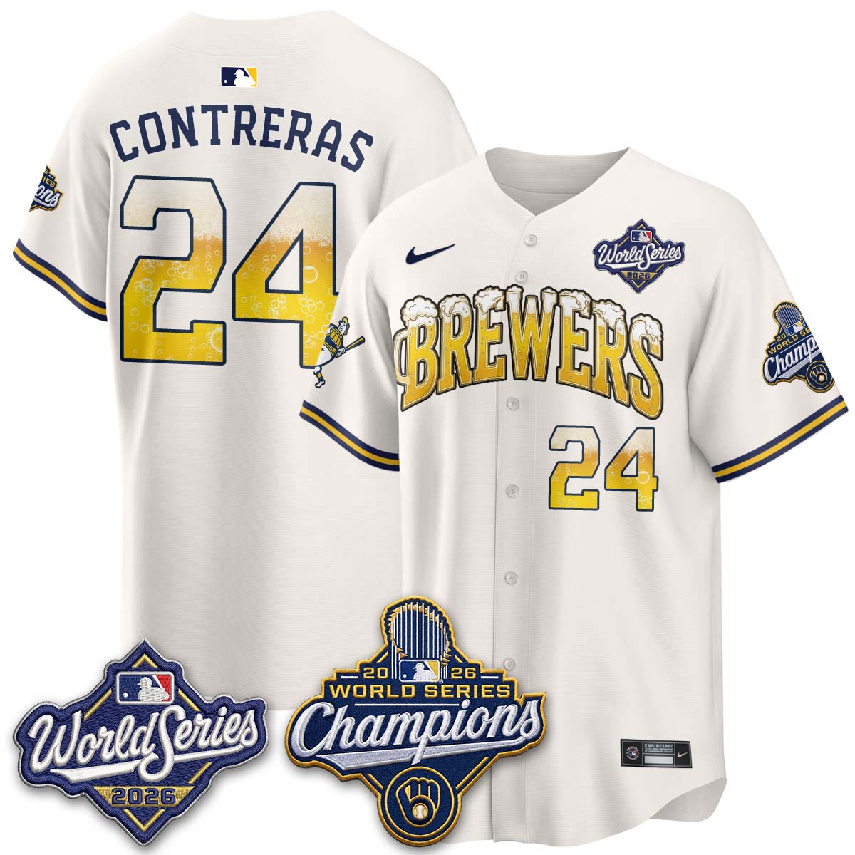MIL "Pitcher & Pint" 2026 WS Champions Vapor Jersey - Stitched