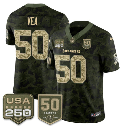 Tampa Bay Buccaneers 2026 Salute to Service Edition Vapor Jersey - Stitched