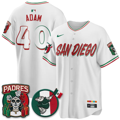 San Diego Padres City Connect Mexico Style Vapor Jersey - Stitched