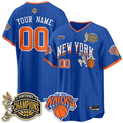 New York Knicks 2026 NBA Finals x Bunny Vapor Custom Jersey V2- Stitched