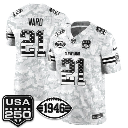 Cleveland Browns 2026 Salute to Service Vapor Jersey - Stitched