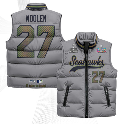 SEA S.Bowl Champs Puffer Vest - Printed